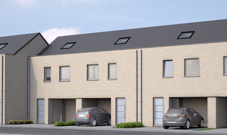 Moderne woningen in Desselgem