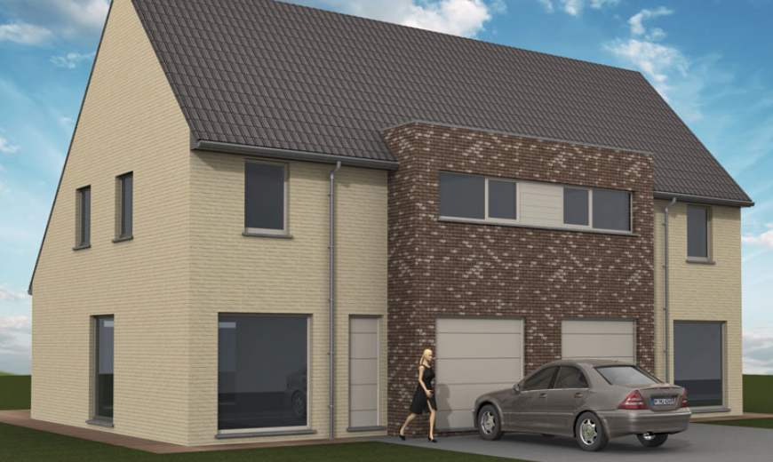 Hedendaagse woningen in Kruishoutem